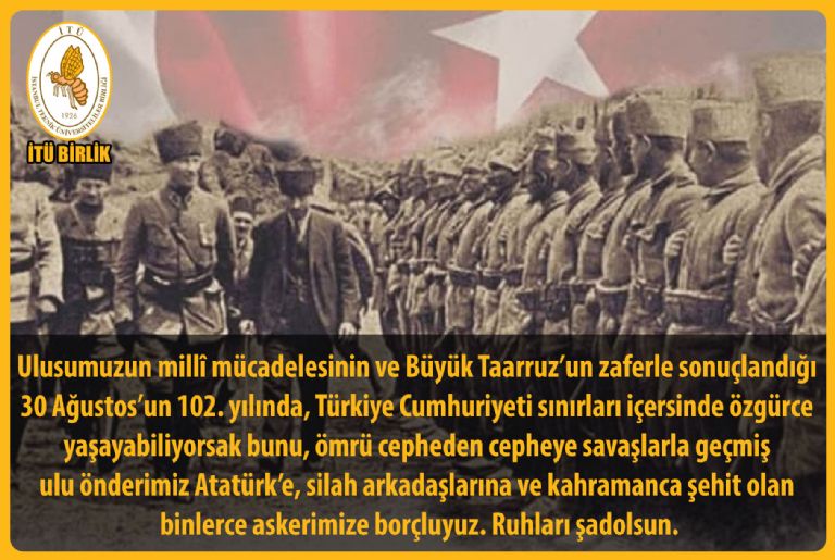 30 Ağustos Zafer Bayramımız Kutlu Olsun