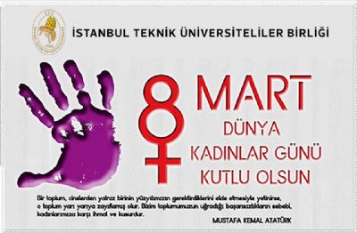 8 Mart Dünya Kadınlar Günü Kutlu Olsun