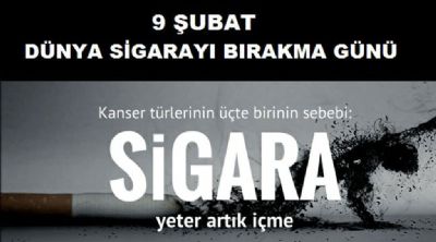 9 Şubat dünya sigarayı bırakma günü