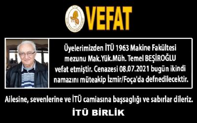 Mak.Yük.Müh. Temel BEŞİROĞLU (İTÜ Makine 1963)